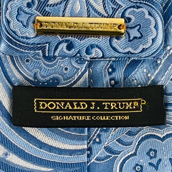 President Donald J Trump Signature Collection Paisley Necktie Tie 100% Silk - Picture 4 of 5